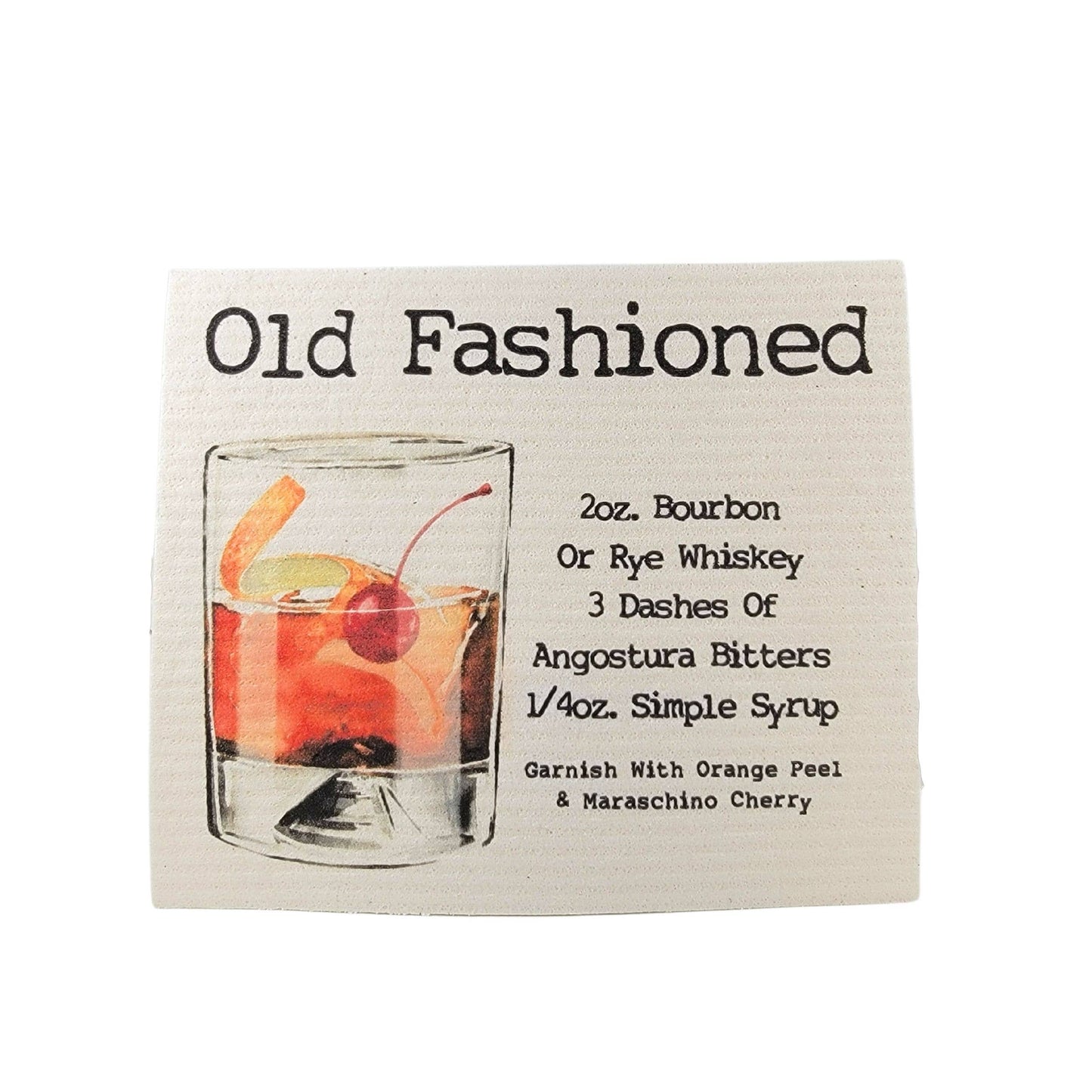 Old Fashioned Bar Towel - Swedish Dishcloths
