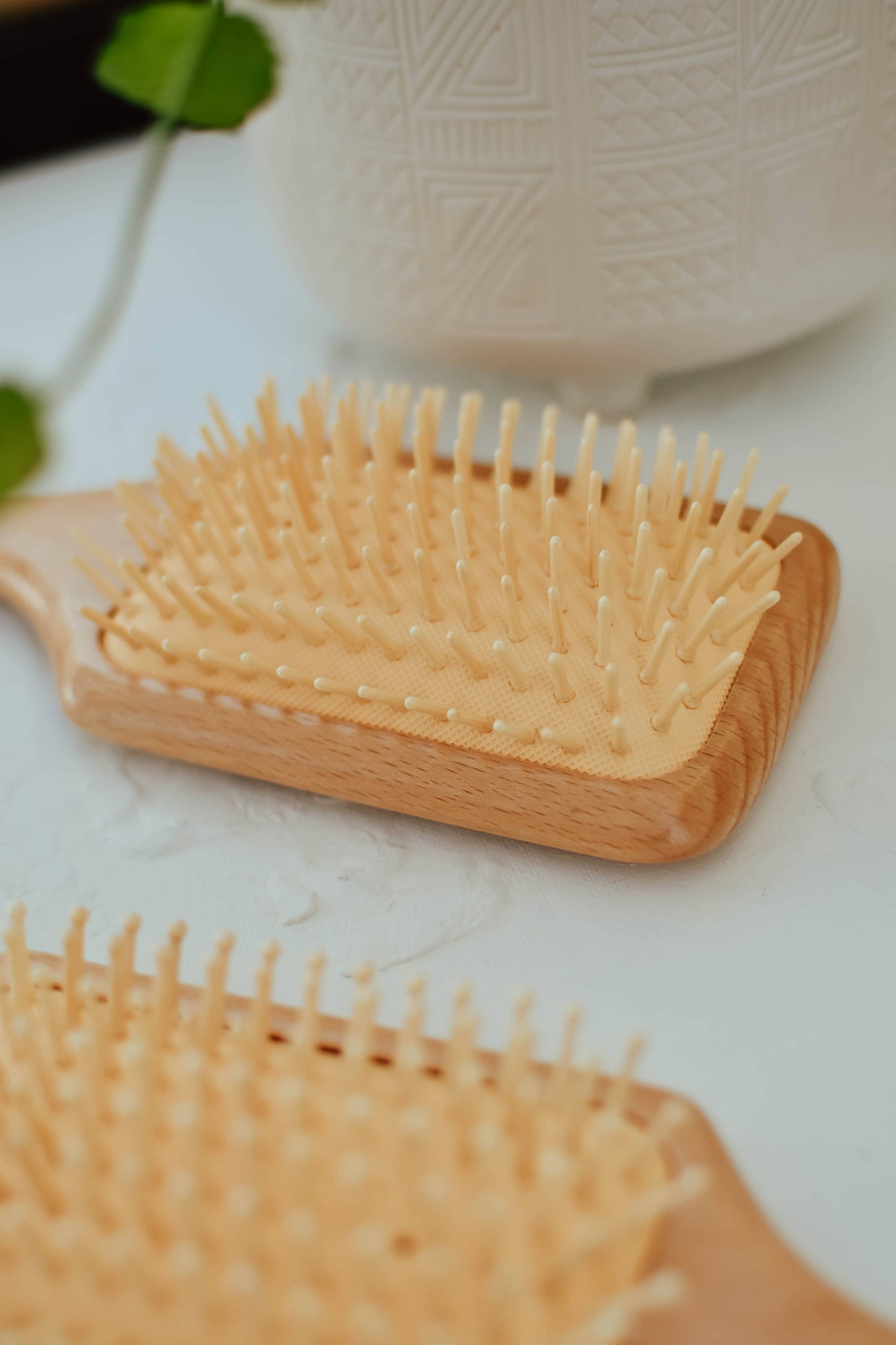 Bamboo straight tip pin hairbrush (Copy)