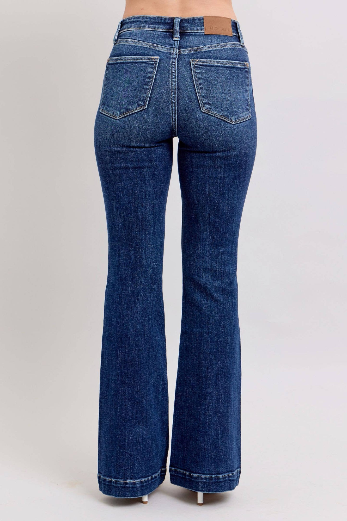 PRE-ORDER Judy Blue High Waist Dark Wash Trouser Flare