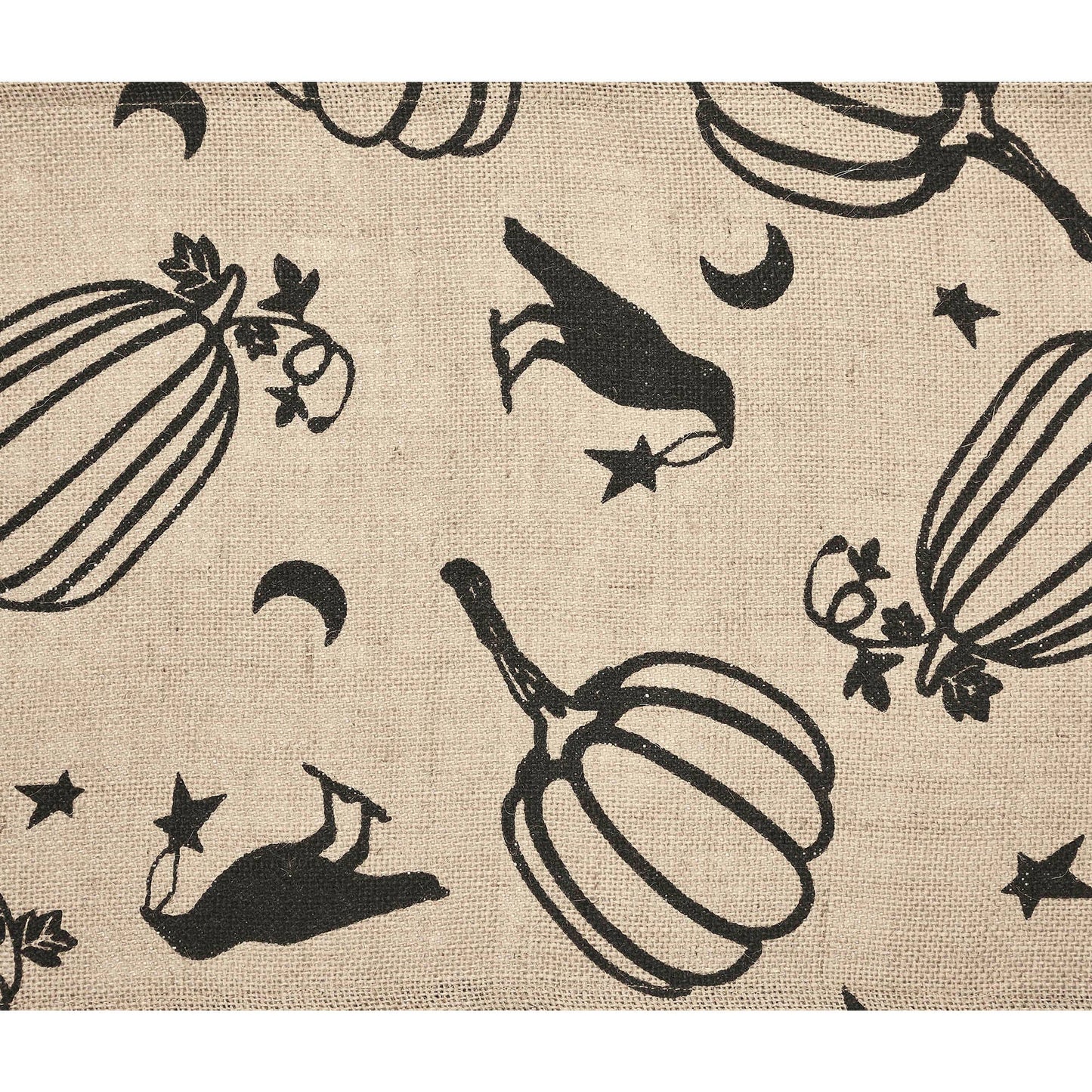 Raven Harvest Rustic Farmhouse Burlap Jute Table Runner 12x60 Inch Autumn Dining & Kitchen Decor