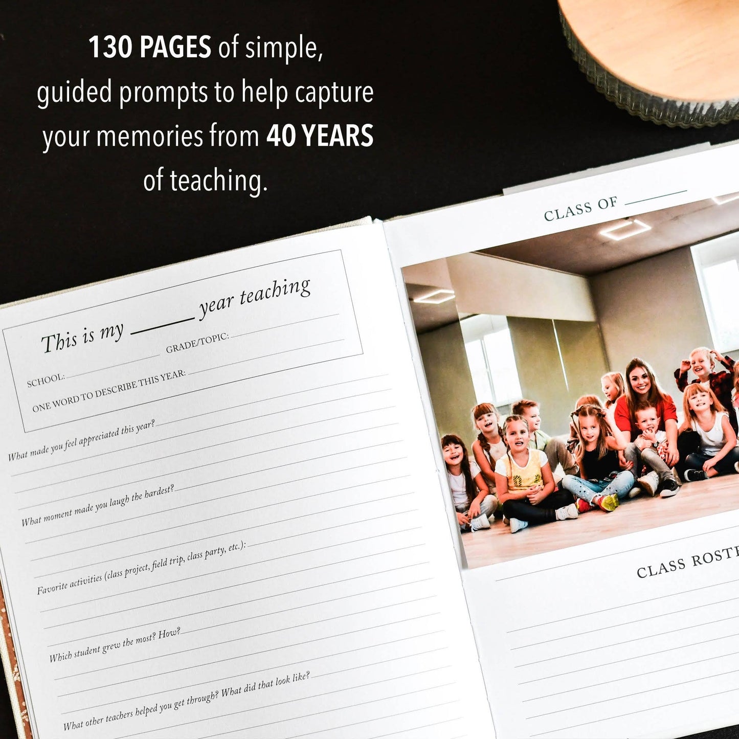 Teacher Memory Book | Teacher Notebook Journal and Gift