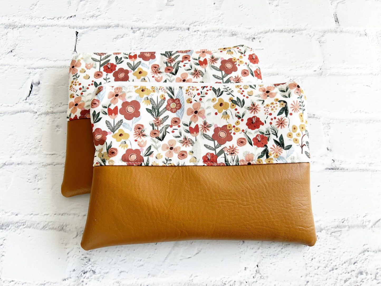 Cosmetic bag, Flat Make up bag, Zipper Pouch