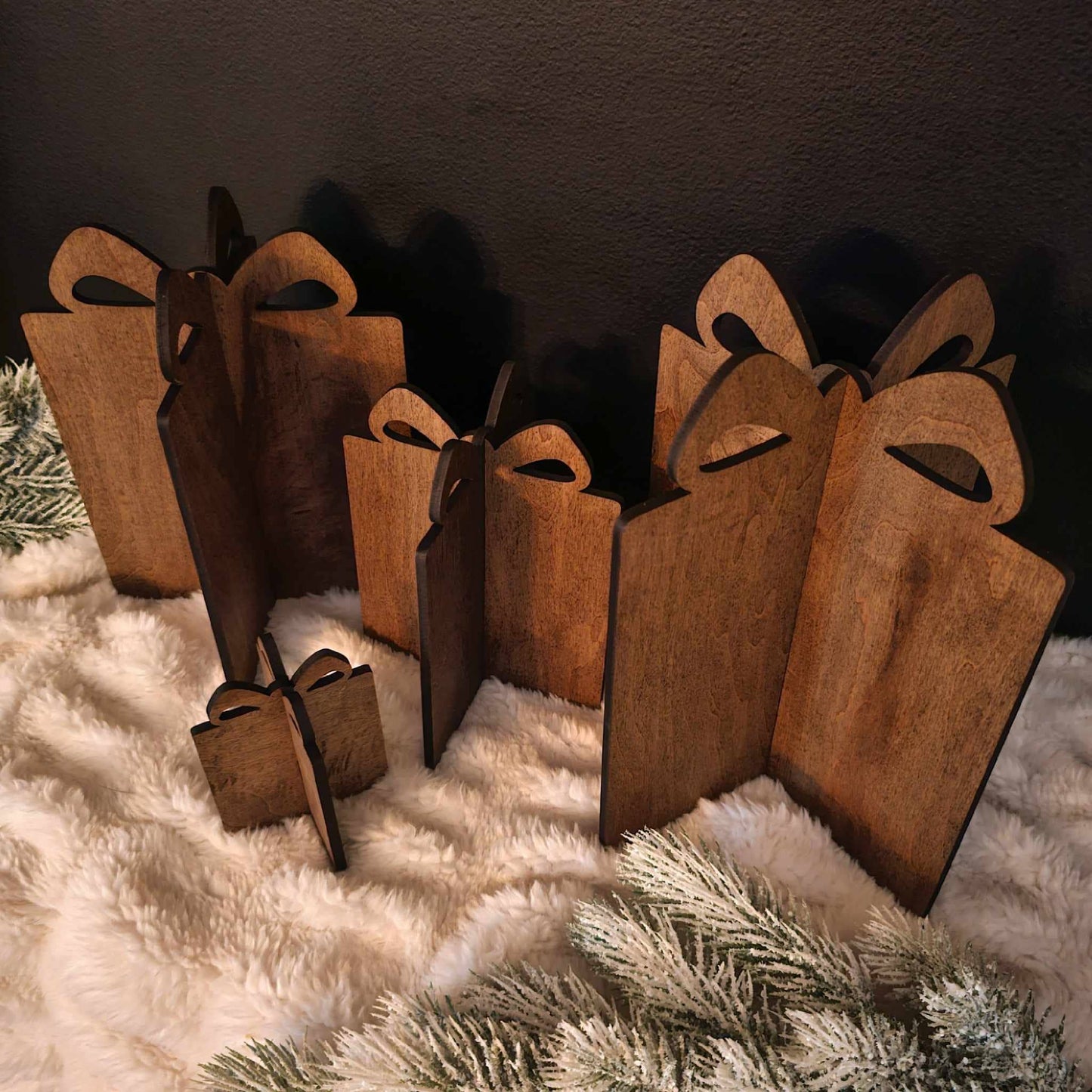 3D Gift Christmas Decor Table Filler Holiday Decor