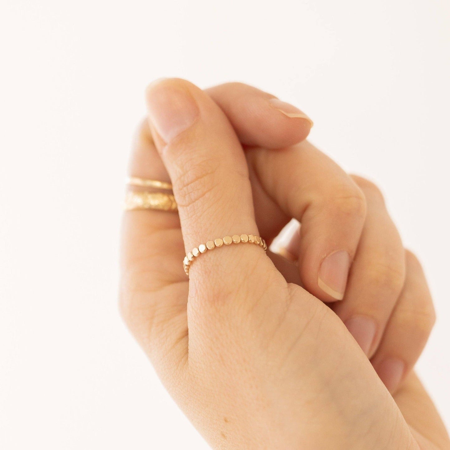 Pebble Stacking Ring - Waterproof, Hypoallergenic, Dainty