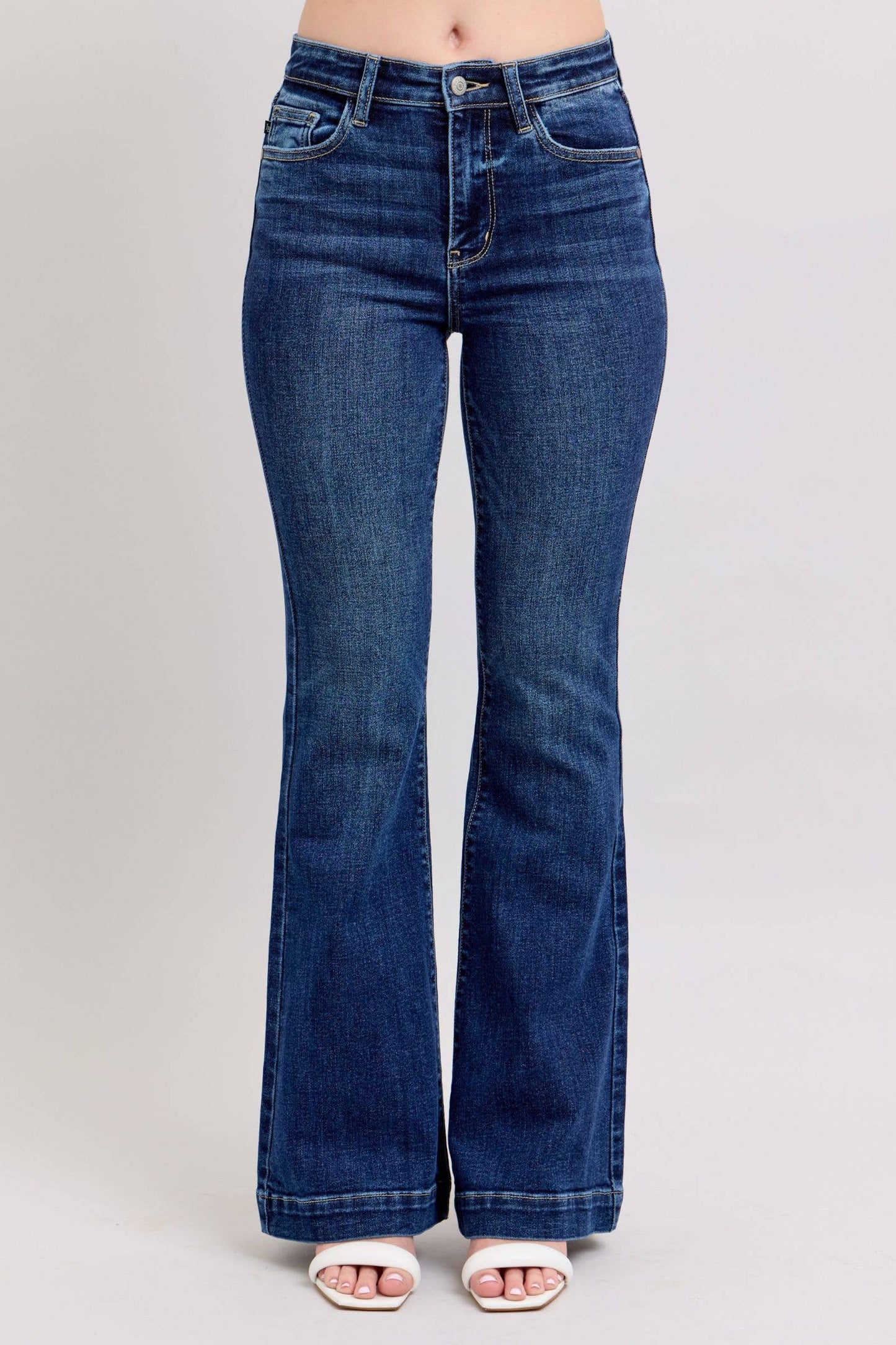 PRE-ORDER Judy Blue High Waist Dark Wash Trouser Flare