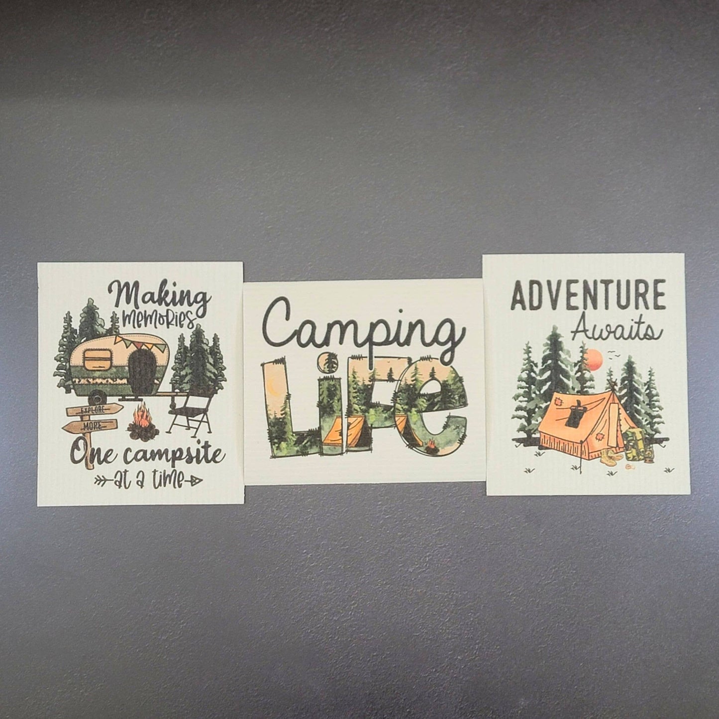 Adventure Awaits Swedish Dishcloth - Summer Dish Cloth
