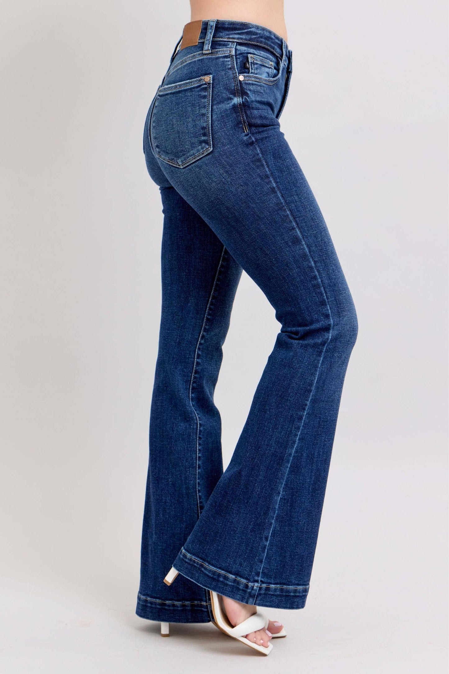 PRE-ORDER Judy Blue High Waist Dark Wash Trouser Flare