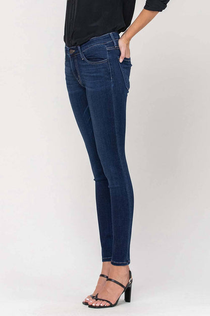 MID RISE ANKLE SKINNY JEANS G1009