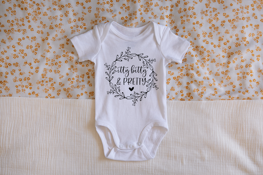 Itty Bitty and Pretty Gender & Baby Reveal  Onesie