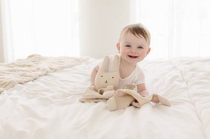 Organic Cotton Bunny Lovey Blanket