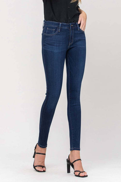 MID RISE ANKLE SKINNY JEANS G1009