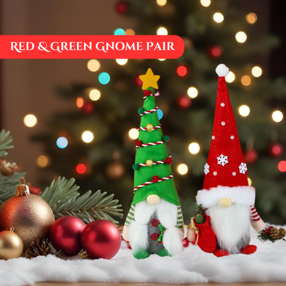 SINT Christmas Gnome Handmade Scandinavian Tomte Set of 2 for Home Decorations