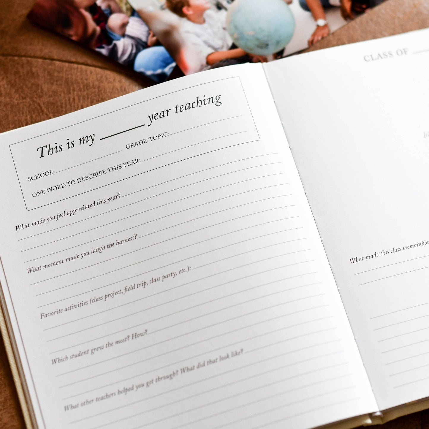 Teacher Memory Book | Teacher Notebook Journal and Gift