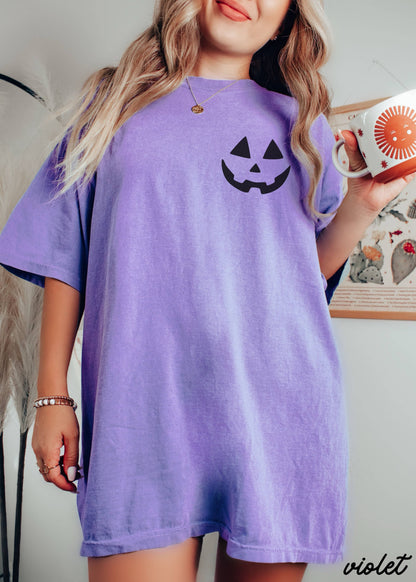 Jack-O-Lantern Face Tee *7 Colors (S-3X)