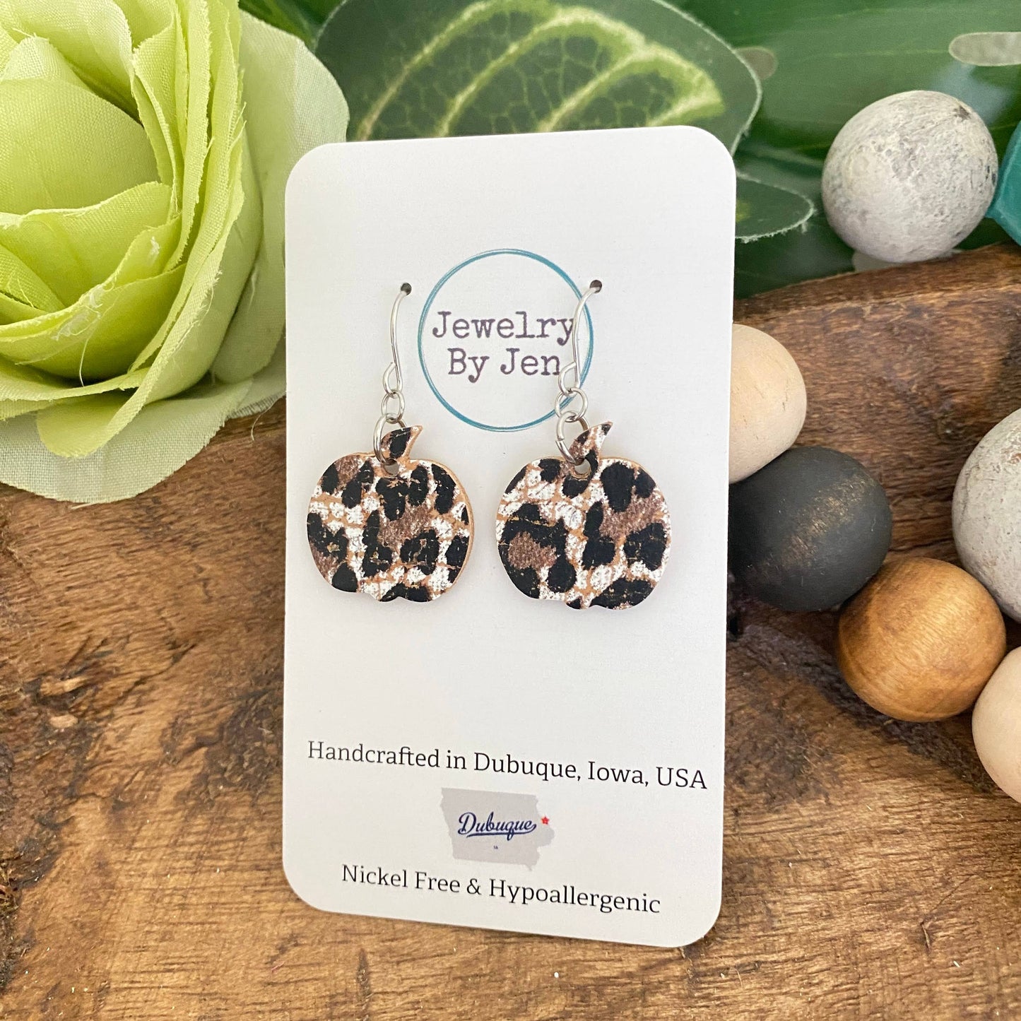 Mini Pumpkin Earrings: Baby Cheetah