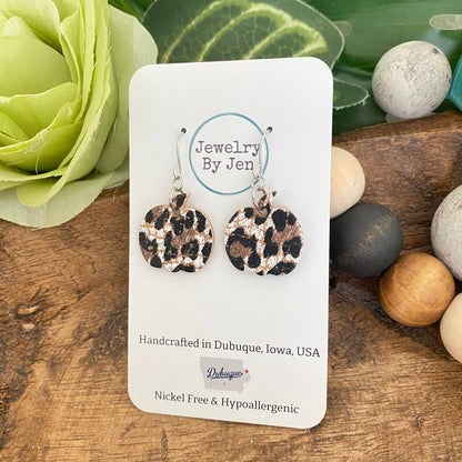 Mini Pumpkin Earrings: Baby Cheetah