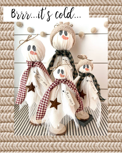 Rustic Primitive Christmas Winter Snowman Home Decor