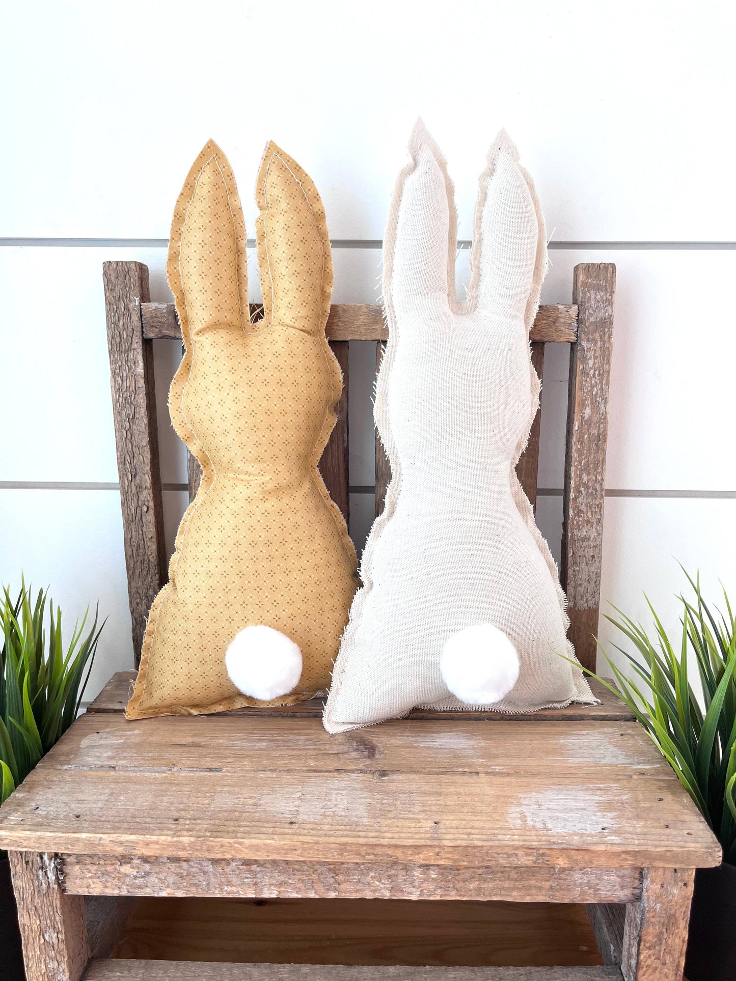 Rustic Spring Easter Cottontail Bunnies