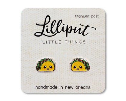 Kawaii Taco Earrings // Quirky Earrings