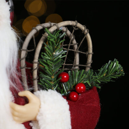 SINT 18 Inch Christmas Standing Santa Claus Doll Statue Figurine Ornament