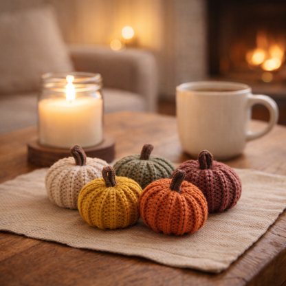 Colorful Pumpkin Knit Fall Home Decor, Thoughtful Gift, Best