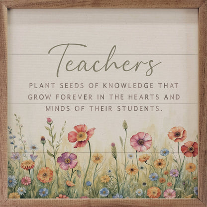 Teachers Plant Seeds Flowers