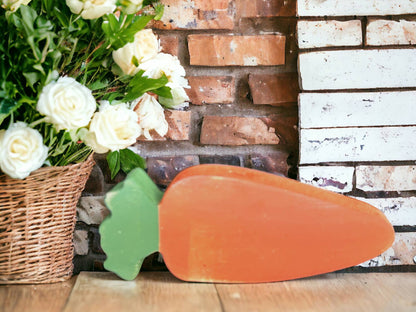 Primitive/Rustic Wood Carrot - Spring Country Decor