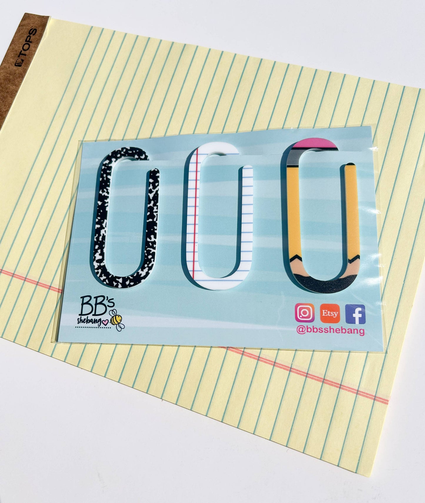 Teacher Paperclip Bookmark set, bookmark gift for teacher,