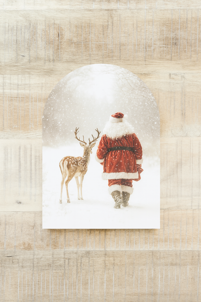 Santa and Reindeer Walking, Arch | Christmas 2026