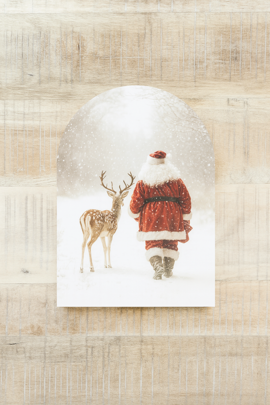 Santa and Reindeer Walking, Arch | Christmas 2026