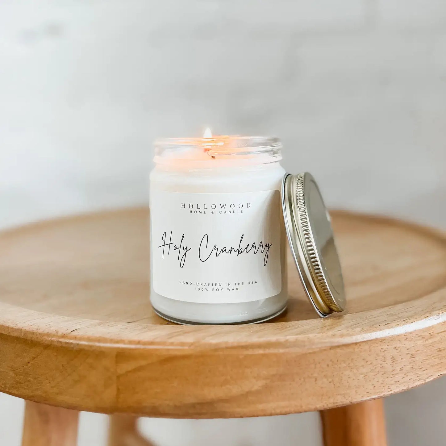 HOLY CRANBERRY |HOLIDAY CANDLE | 100% SOY WAX | 8 OZ