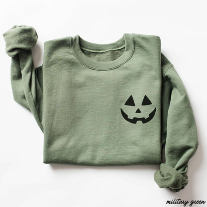 Jack-O-Lantern Face Sweatshirt *5 Colors (S-3X)