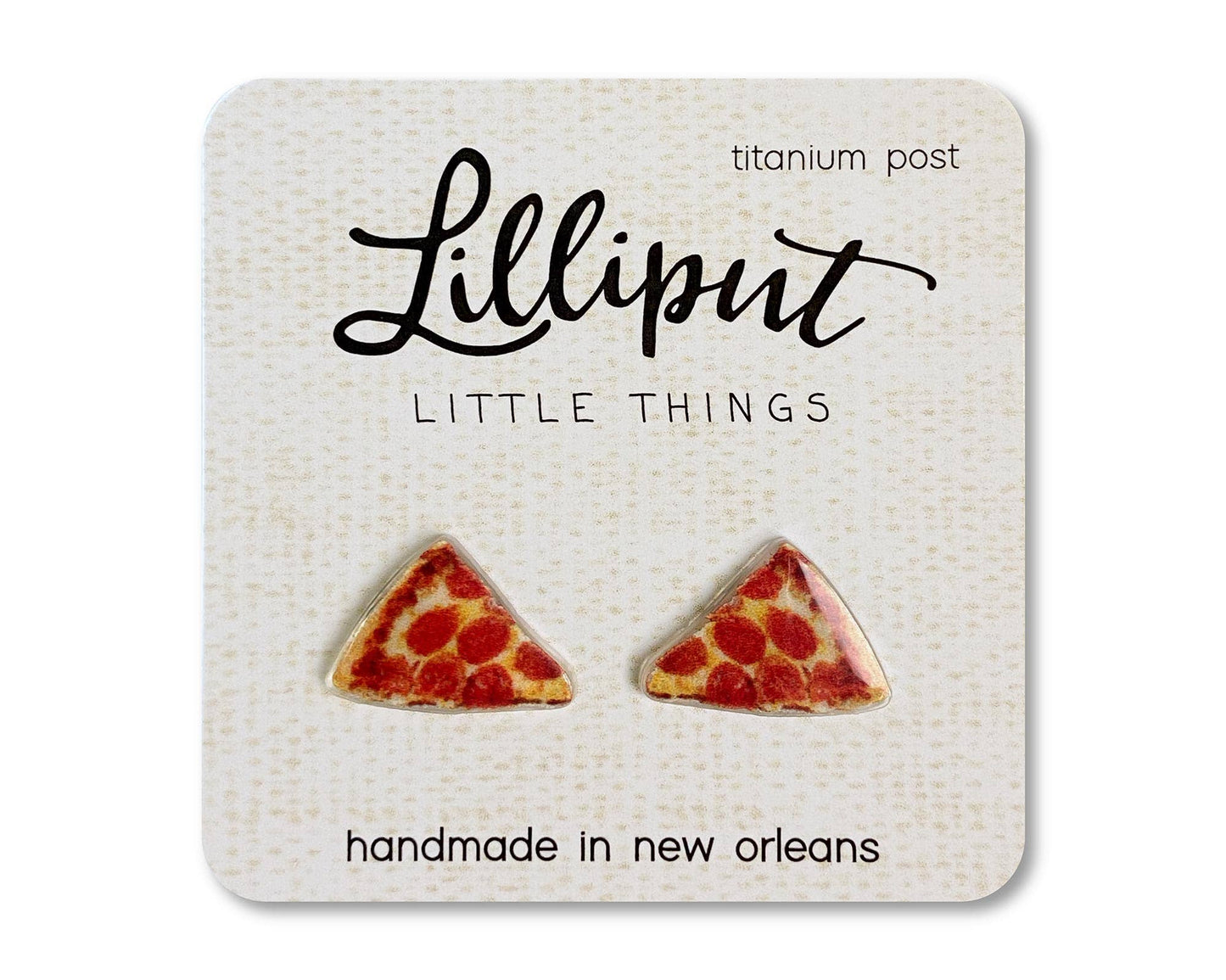 Pizza Earrings