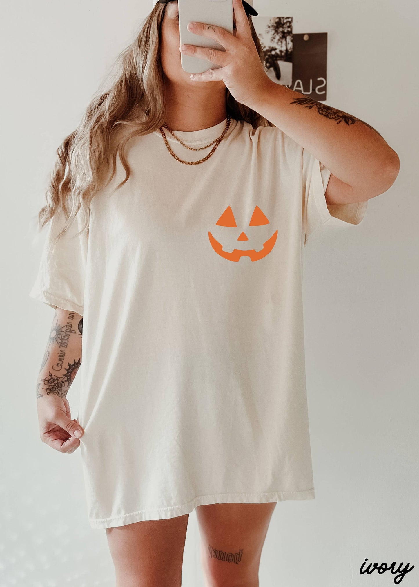 Jack-O-Lantern Face Tee *7 Colors (S-3X)