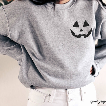 Jack-O-Lantern Face Sweatshirt *5 Colors (S-3X)