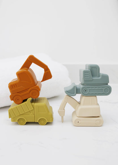 Construction Mold Free Silicone Bath Toy Set 