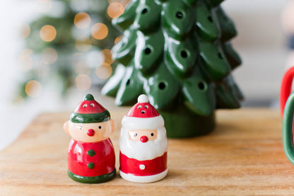 Santa & Elf Salt & Pepper Shaker Christmas Set