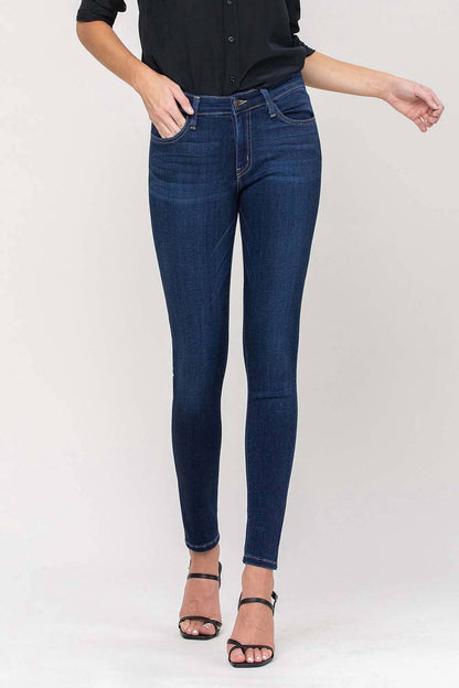 MID RISE ANKLE SKINNY JEANS G1009