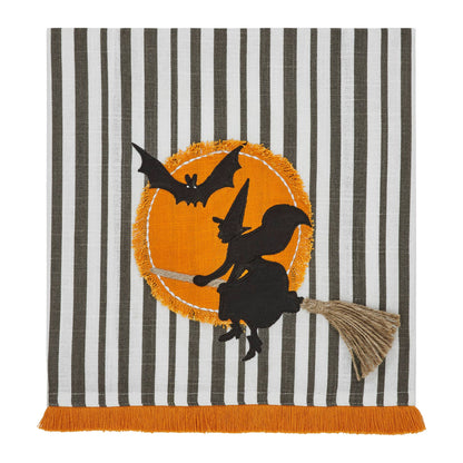 Witching Hour Spooky Halloween Kitchen & Dish Towel, 19x28 Decorative Cotton Towel