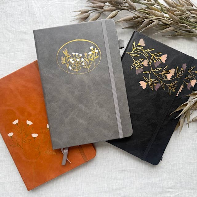 One of a Kind Lined Journal, Faux Leather Journal