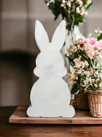 Primitive Rustic Wood Bunny Shelf Sitter - Style Four