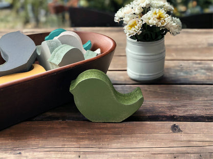 Primitive/Rustic MINI Wood Bird Bowl Fillers - set of 3