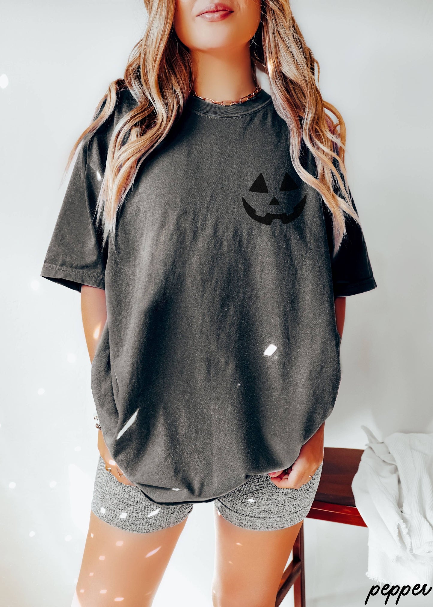Jack-O-Lantern Face Tee *7 Colors (S-3X)
