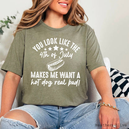 You Look Like The 4th Of July Graphic Tee  | Bella Canvas