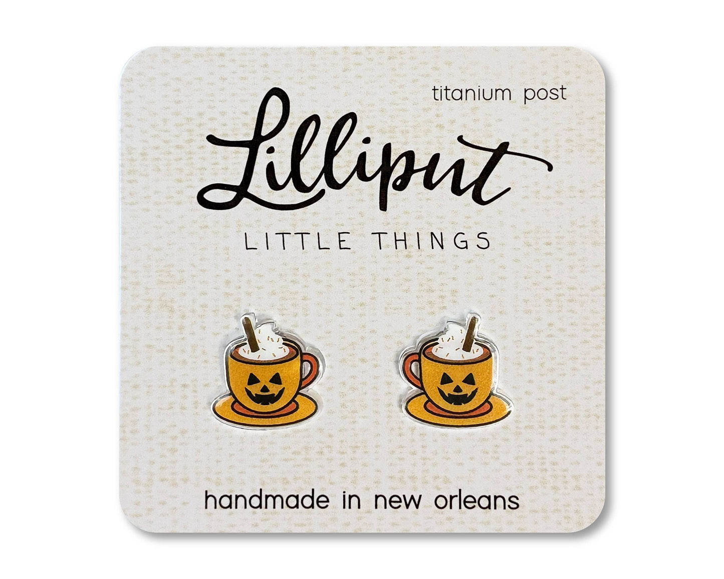 Pumpkin Spice Latte Earrings