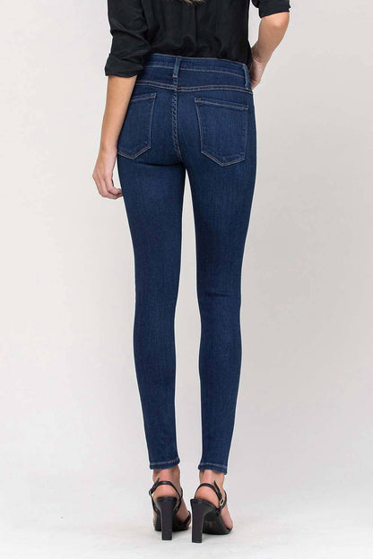 MID RISE ANKLE SKINNY JEANS G1009