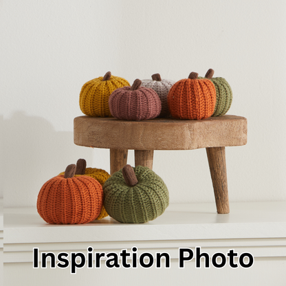 Colorful Pumpkin Knit Fall Home Decor, Thoughtful Gift, Best
