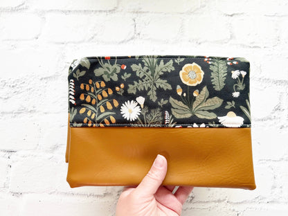 Cosmetic bag, Flat Make up bag, Zipper Pouch