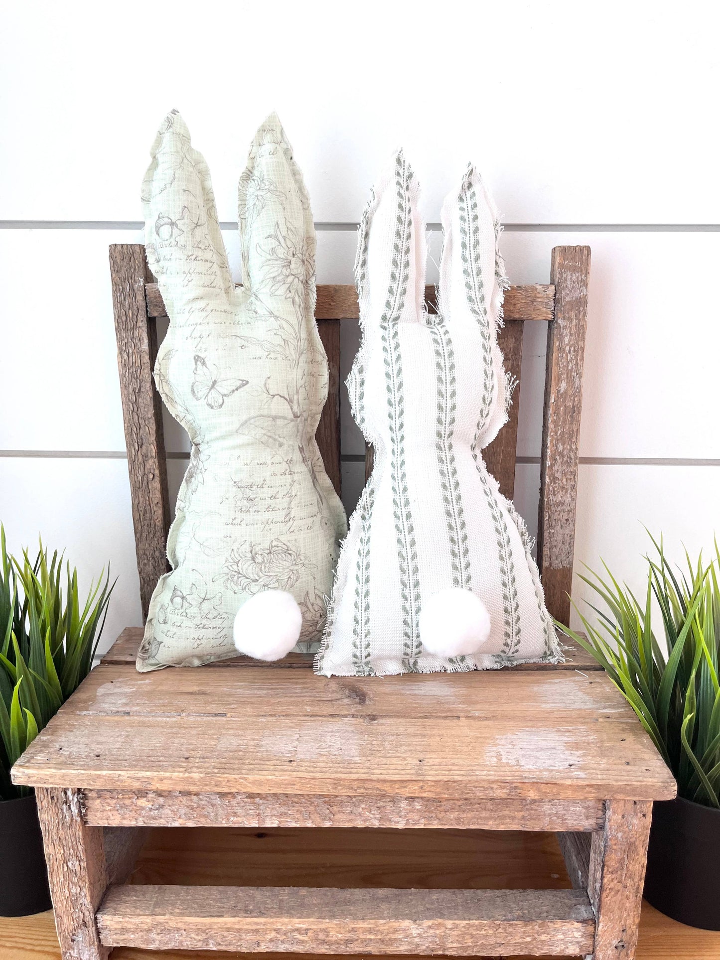 Rustic Spring Easter Cottontail Bunnies