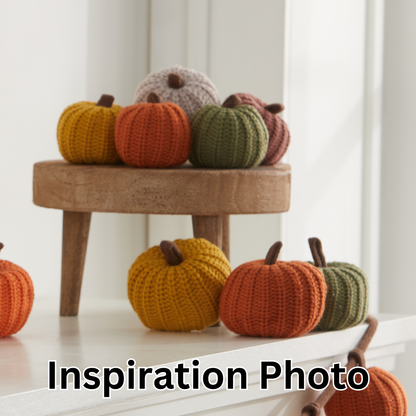 Colorful Pumpkin Knit Fall Home Decor, Thoughtful Gift, Best
